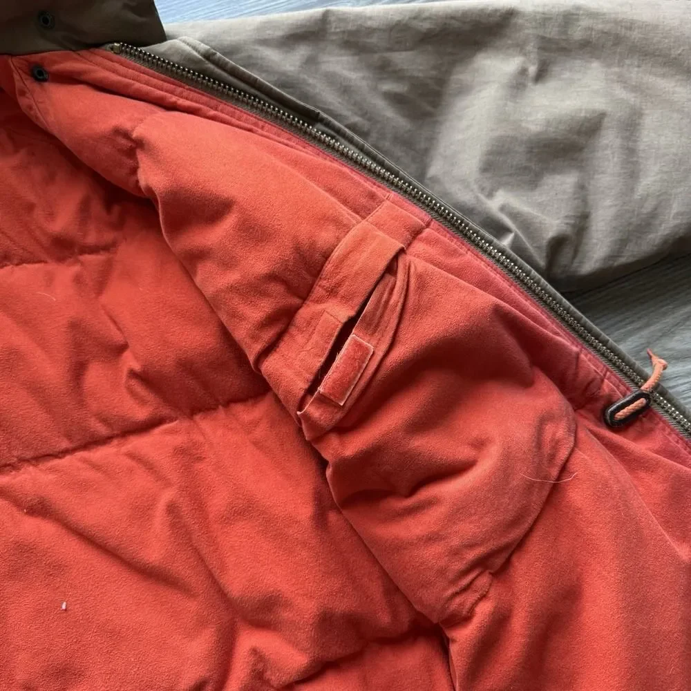 VTG Polo Ralph Lauren Down Mountain Expedition Parka Brown Jacket Small RARE Ski